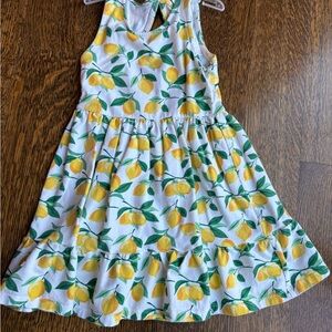 Janie and Jack Lemon Print Casual Dress